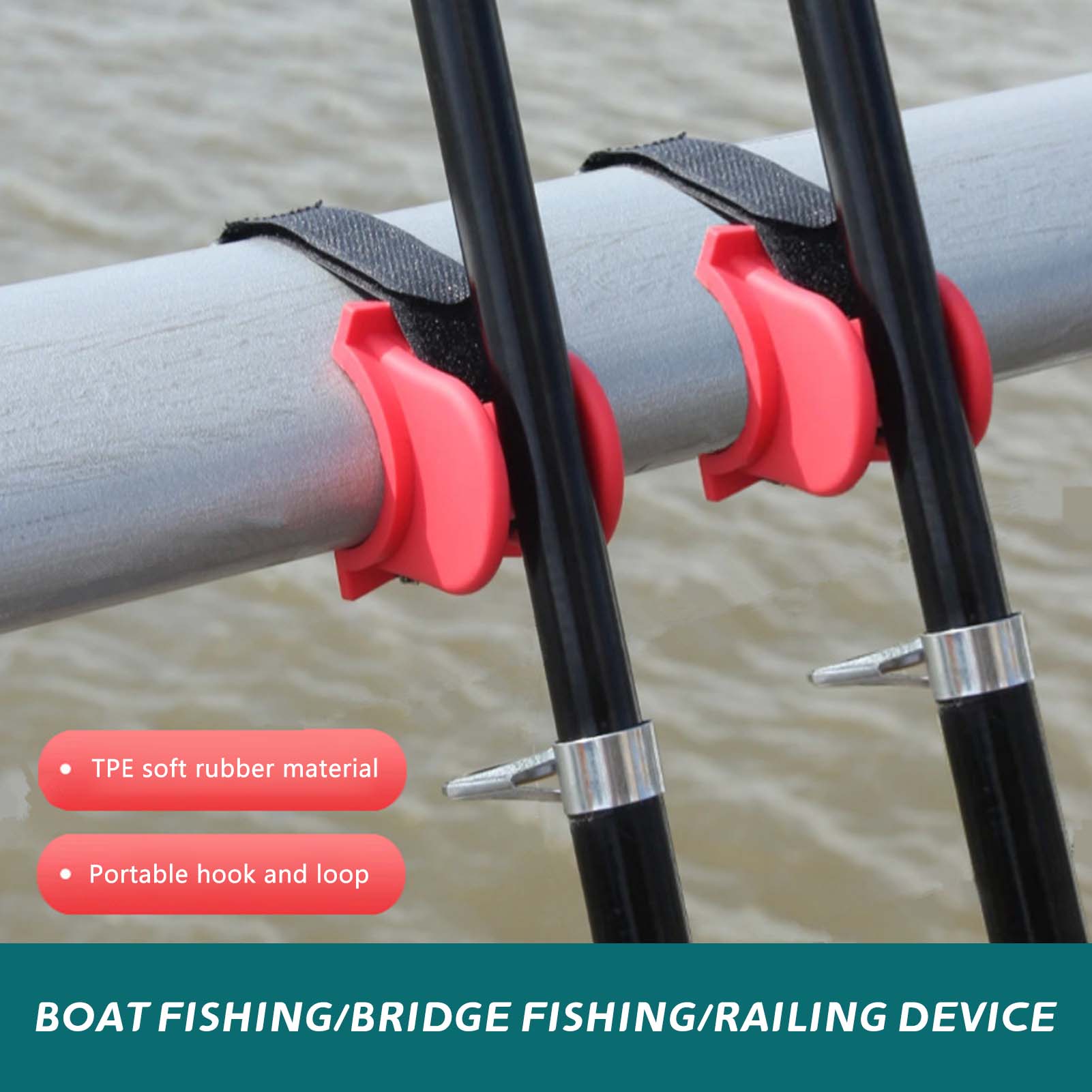 Fishing Boat Trailer - U-Shaped Boat Fishing Rod Holder with