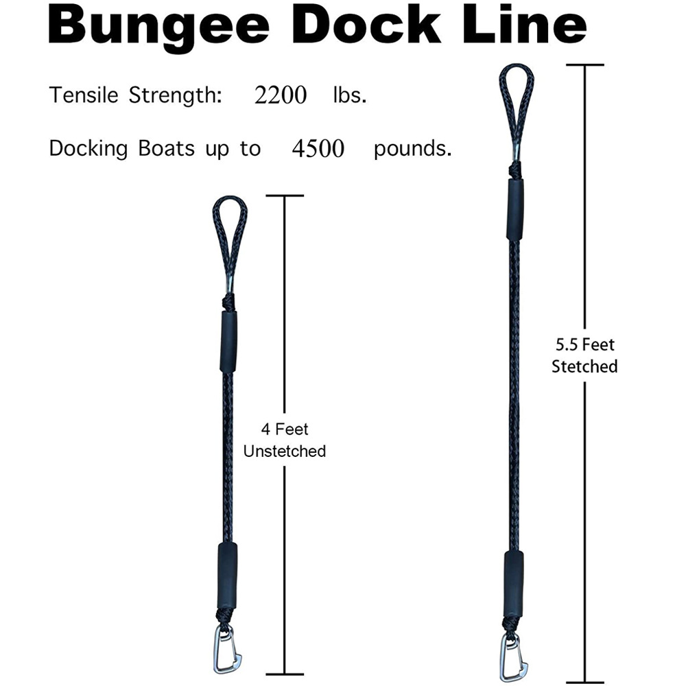 Boat Bungee Dock Line M8 Hook  - Fishing Boat Anchor ulasan dan harga