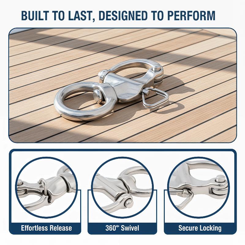 Marine Swivel Snap Shackle 316 - Fishing Boat Trailer ulasan dan harga