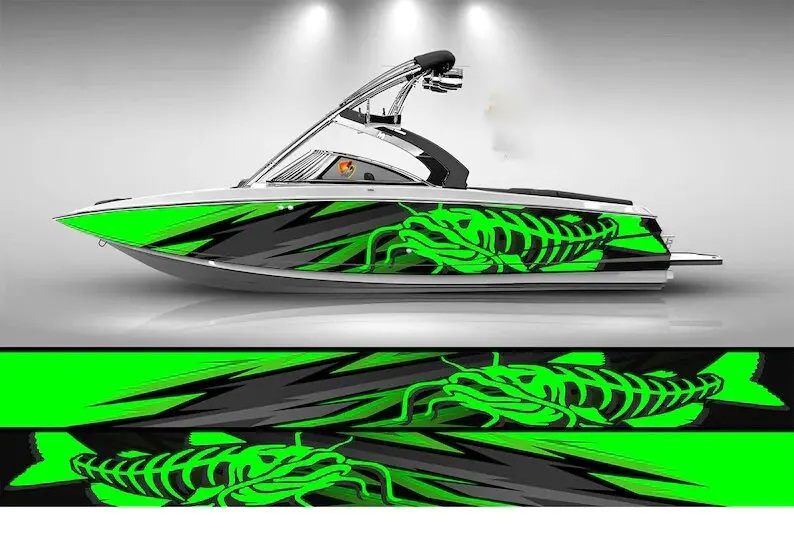 Camo Black and White Marlin Fi - Fishing Boat Trailer ulasan dan harga
